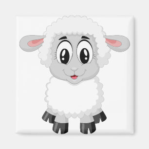 Aimant Agneau mouton mignon animal de ferme bébé