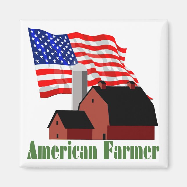 Aimant Agriculteur américain (Devant)