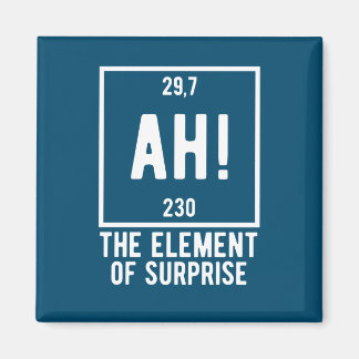 Aimant Ah ! L'élément de la chimie drôle surprise Butto