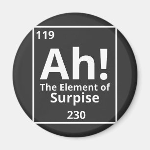 Aimant ah l'élément de surprise drôle tableau périodique