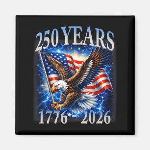 Aimant Aigle et Drapeau 250 Ans 1776-2026 250e Anniversai