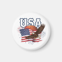 Aigle Patriotique USA avec Design de la Planète Ro