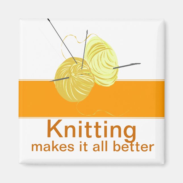 Aimant Aiguilles de Yarn'n Knitter (Devant)