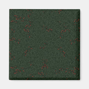 Aimant Aiguilles Motifs de Noël et baies rouges