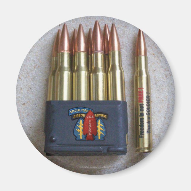 Aimant aile des anciens combattants des bérets verts des  (Devant)