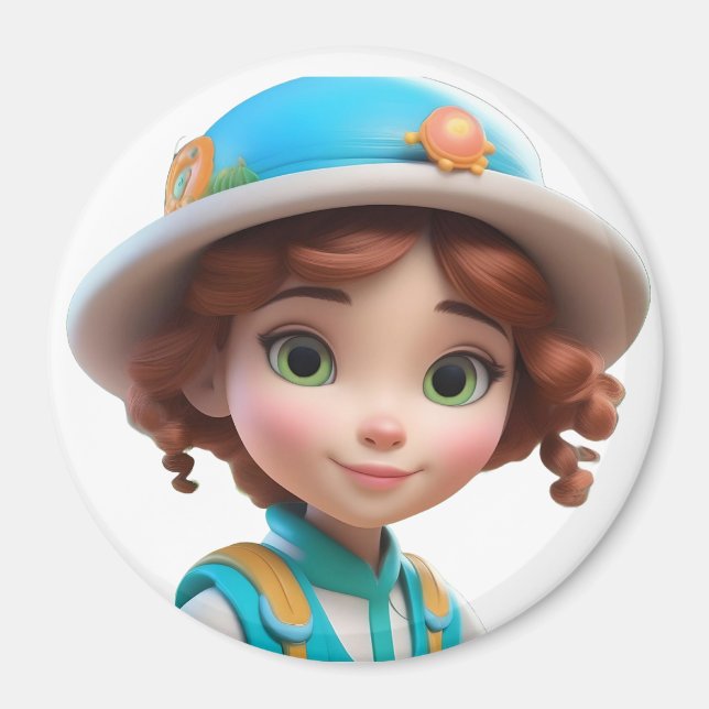 Aimant "Aimant personnalisé au design unique" (Devant)