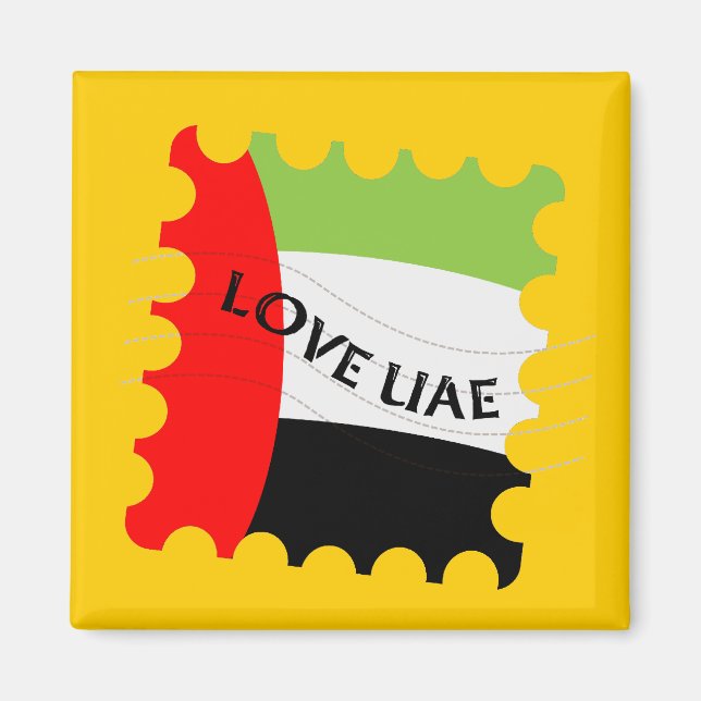 Aimant Aimer l'aimant des Émirats arabes unis (Devant)