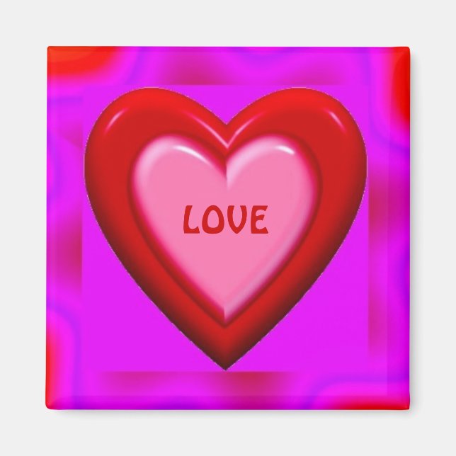 Aimant Aimer le coeur (Devant)