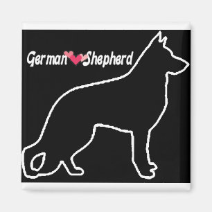 Aimant Aimez le chien berger allemand