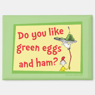 Aimant Aimez-vous les œufs verts et le jambon ?