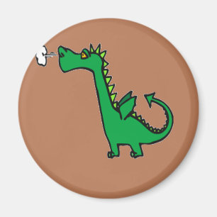 Aimant Air breathing green dragon