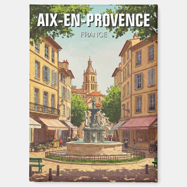 Aimant Aix-en-Provence France Travel (Recto)