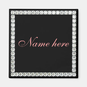 Aimant Ajouter un diamant personnalisable par nom