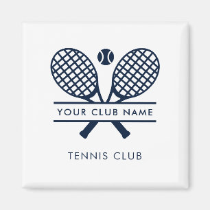 Aimant Ajouter Un Nom De Club Équipe De Tennis Toute Coul