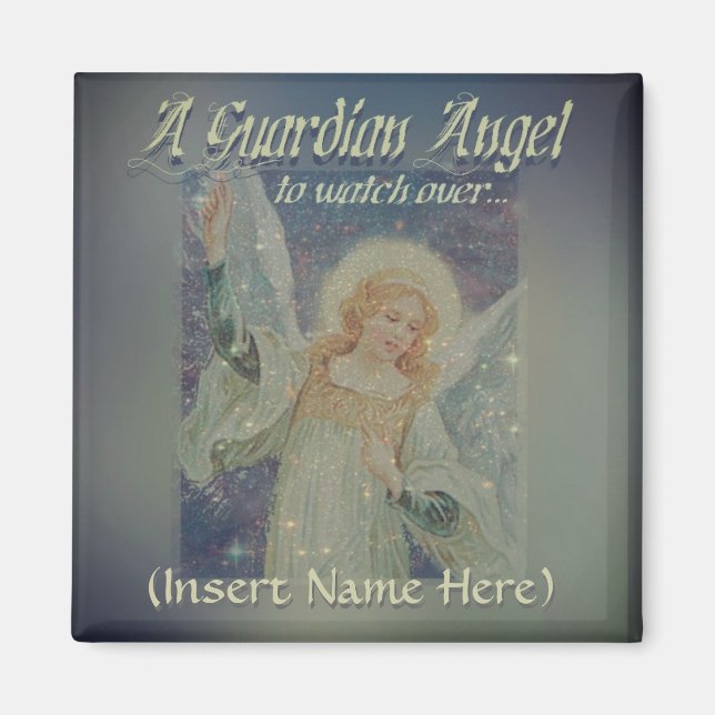 Aimant Ajouter un nom Guardian Angel (Devant)