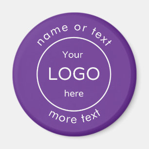 Aimant Ajoutez votre logo rouge Entreprise commerciale vi