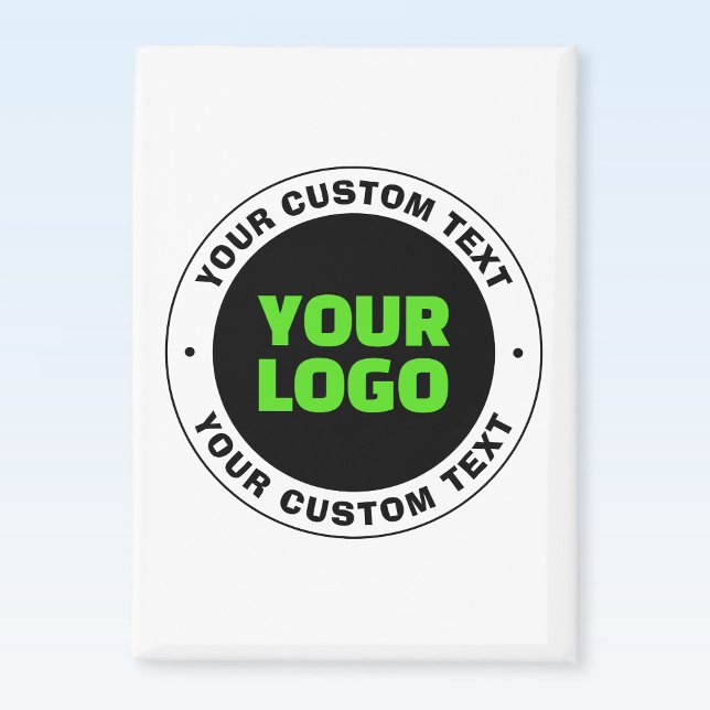 Aimant Ajoutez votre propre logo d'entreprise ou votre co (Créateur téléchargé)