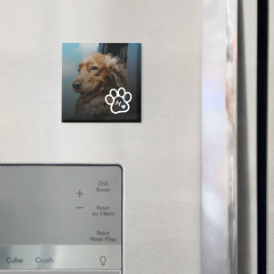 Aimant Ajoutez Votre Propre Photo Monogramme Chiens Anima