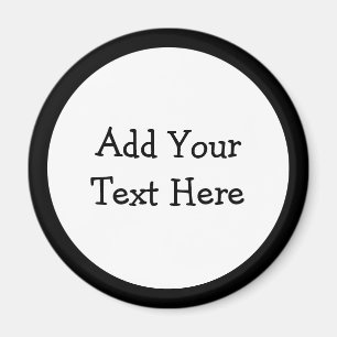 Aimant Ajoutez votre propre texte personnalisé à ceci