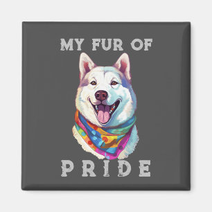 Aimant Akita Chien Rainbow Drôle Ma Fierté De Fourrure