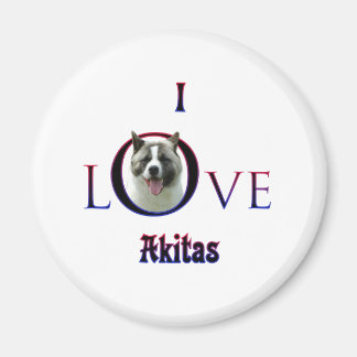 Aimant Akita I Love