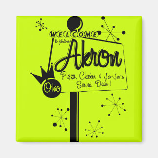 Aimant Akron Jojo et poulet