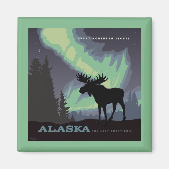 Aimant Alaska | Oie des aurores nordiques (Devant)