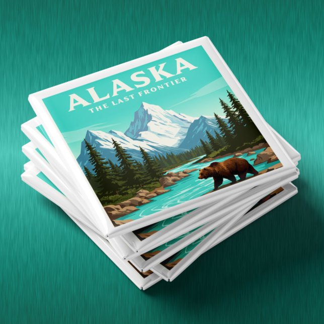 Aimant Alaska vintage (Créateur téléchargé)