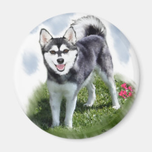 Aimant Alaskan Klee Kai Art