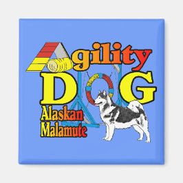 Aimant Alaskan Malamute Agilité Cadeaux