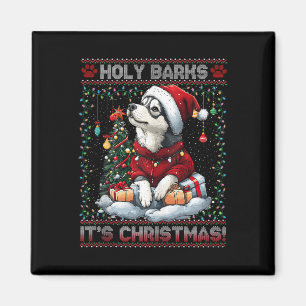 Aimant Alaskan Malamute Décorations d'arbre de Noël Chien