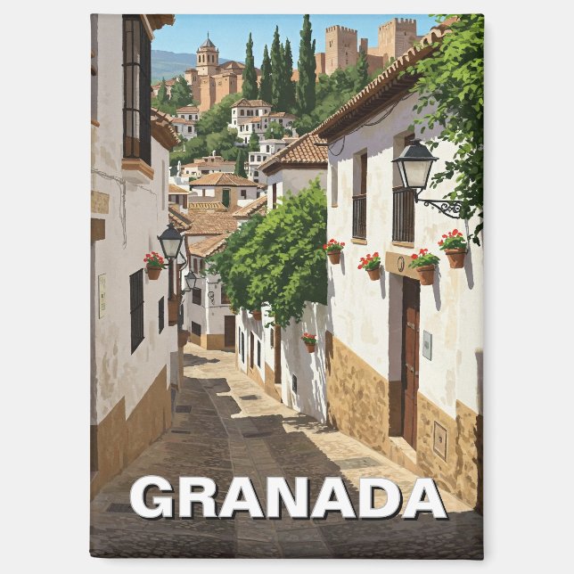 Aimant Albaicin Grenade Espagne Voyage (Recto)