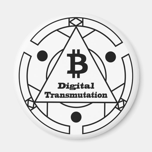 Aimant Alchimie de la transmutation numérique (Devant)