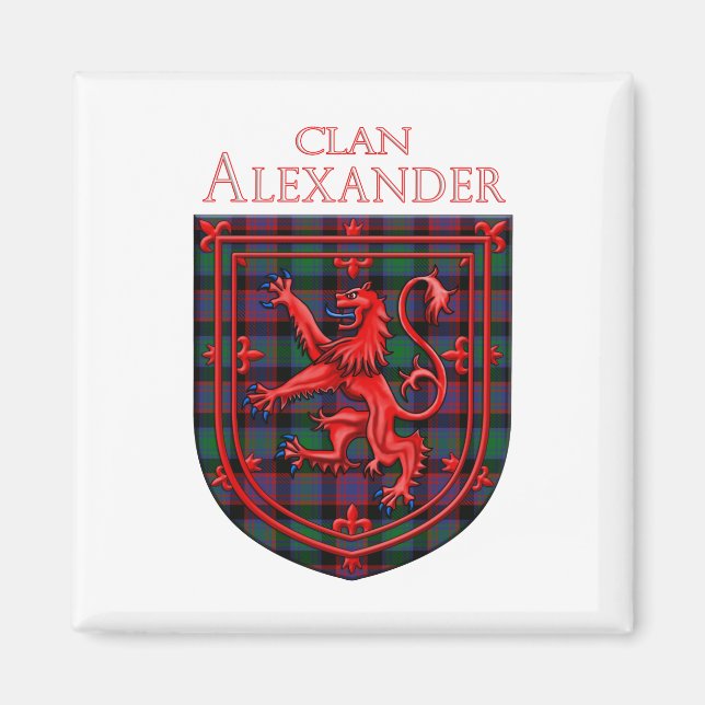 Aimant Alexander Hunting Tartan Scottish Plaid (Devant)