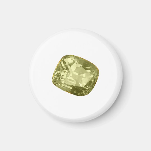 Aimant Alexandrite de pierre jaune (Devant)