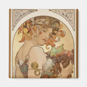 Aimant Alfons Mucha - Fruits