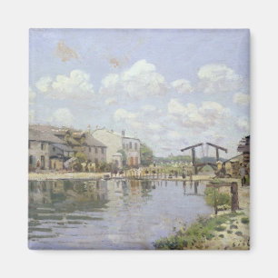 Aimant Alfred Sisley   le canal St Martin, Paris