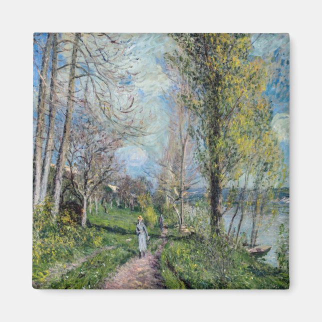 Aimant Alfred Sisley - Les bords de Seine à By (Devant)