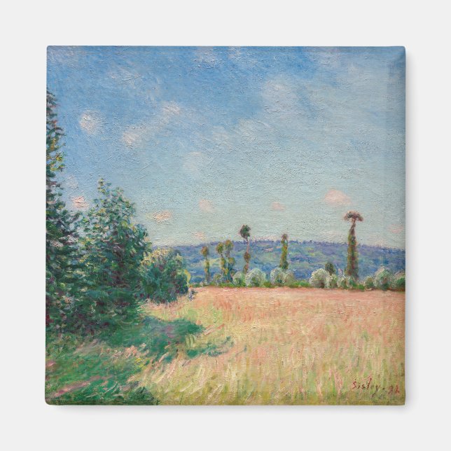 Aimant Alfred Sisley - Les prés du Sahur au soleil du mat (Devant)