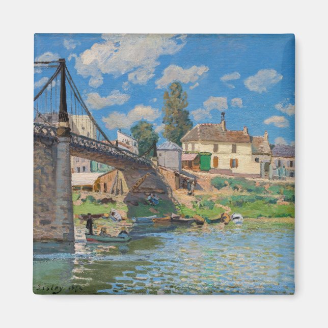 Aimant Alfred Sisley - Pont à Villeneuve-la-Garenne (Devant)