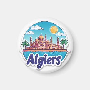 Aimant Alger Algérie Voyage Souvenir Pour Amoureux De Voy