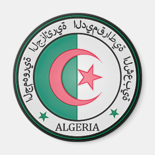 Aimant Algeria Round Emblem