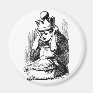 Aimant Alice au pays des merveilles vintage, Alice avec l