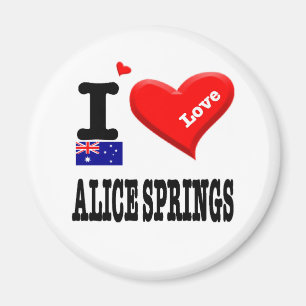 Aimant ALICE SPRINGS - I Love