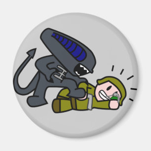 Aimant Alien contre soldat