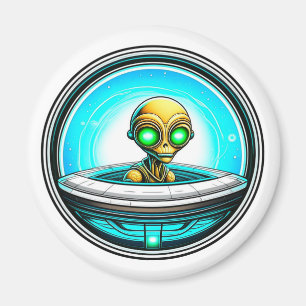 Aimant Alien extra-terrestre volant un OVNI