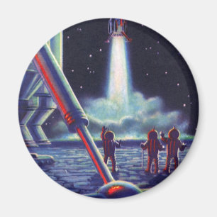 Aimant Aliens de la science-fiction vintage saluent la fu