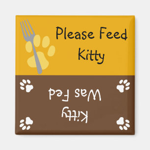 Aimant Alimentez le chat