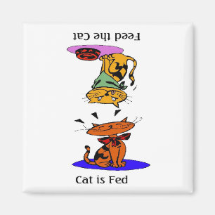 Aimant Alimentez le chat