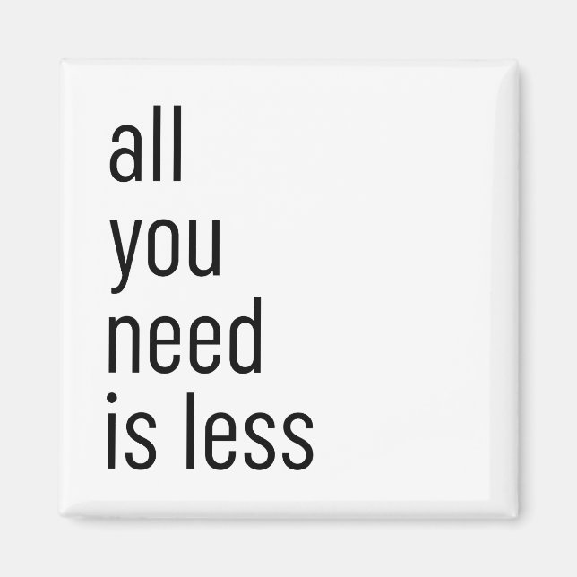 Aimant All you need (Devant)